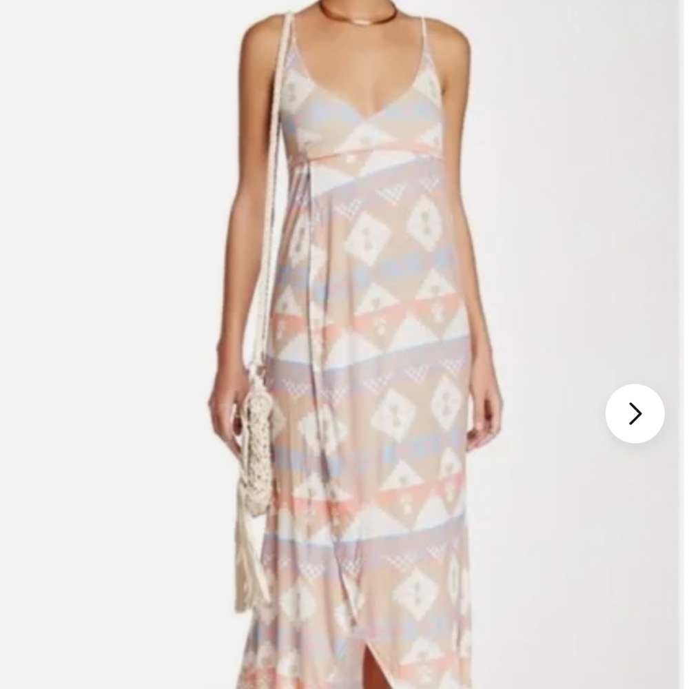 Wildfox Women's Geometric Aztec Print Maxi Dress